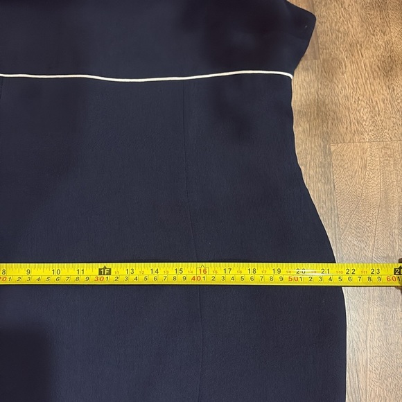 Un Deux Trois dress size L. French 45. US size 12? Navy blue. Classic - Picture 6 of 11